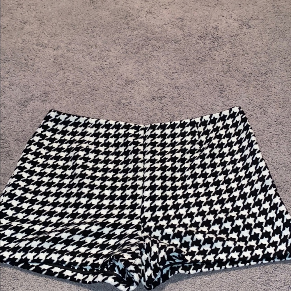 Black and White Checkered Shorts